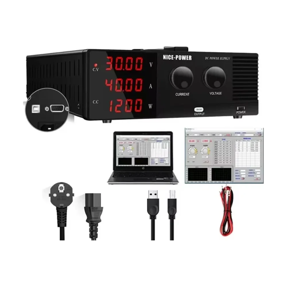 NICE-POWER R-SPS3040 laboratoriya enerji mənbəyi — 30 V / 40 A