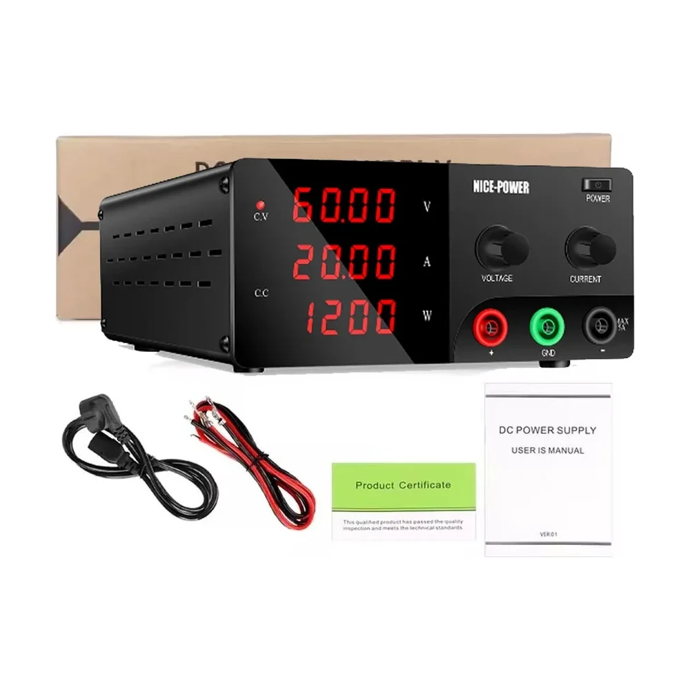 NICE-POWER R-SPS6020 laboratoriya enerji mənbəyi — 60 V / 20 A