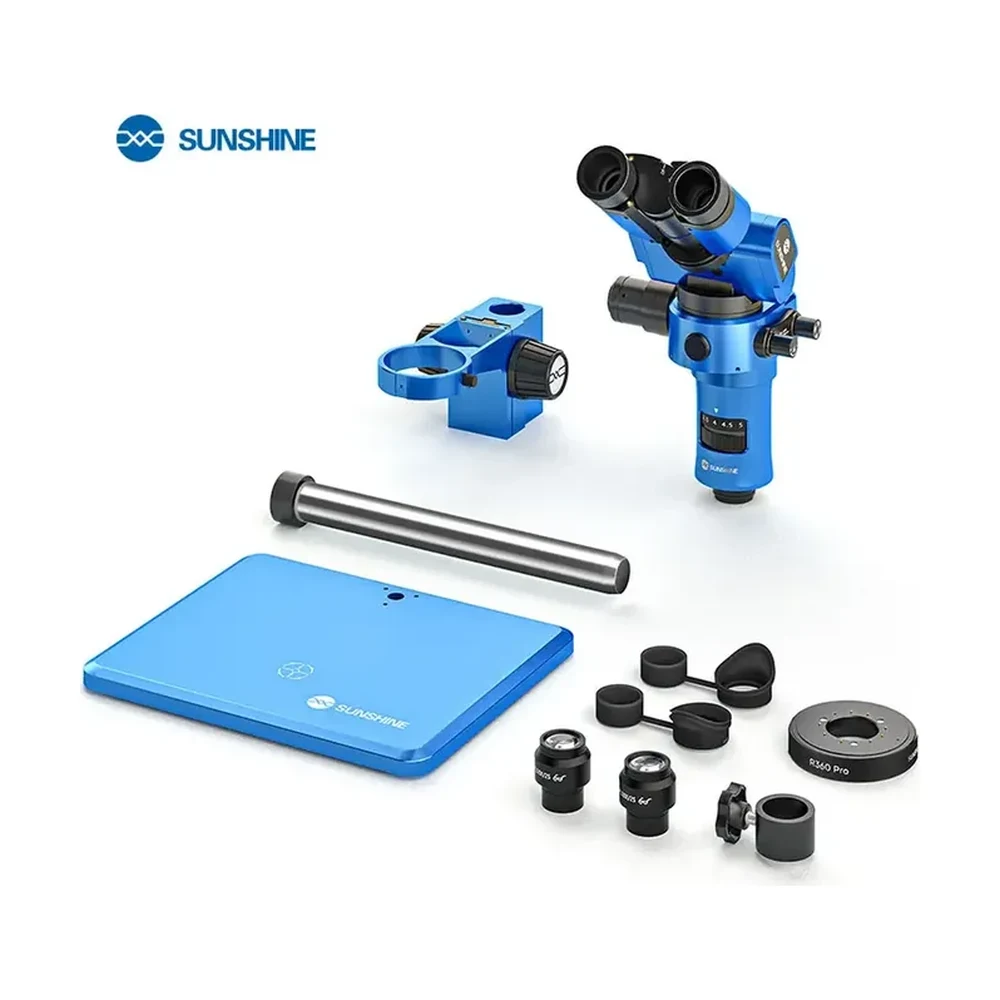 SUNSHINE R360 Pro stereo mikroskopu — mavi